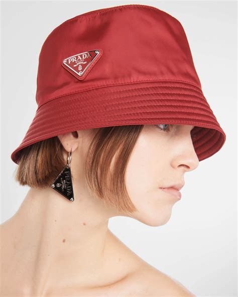 prada red fabric bucket|Red Re.